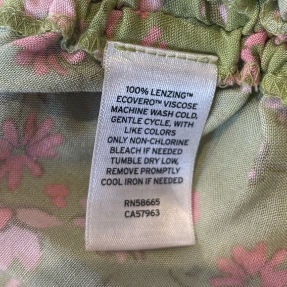 Abound Green Floral Side Tie Cami Tank Small NWOT - Picture 4 of 5